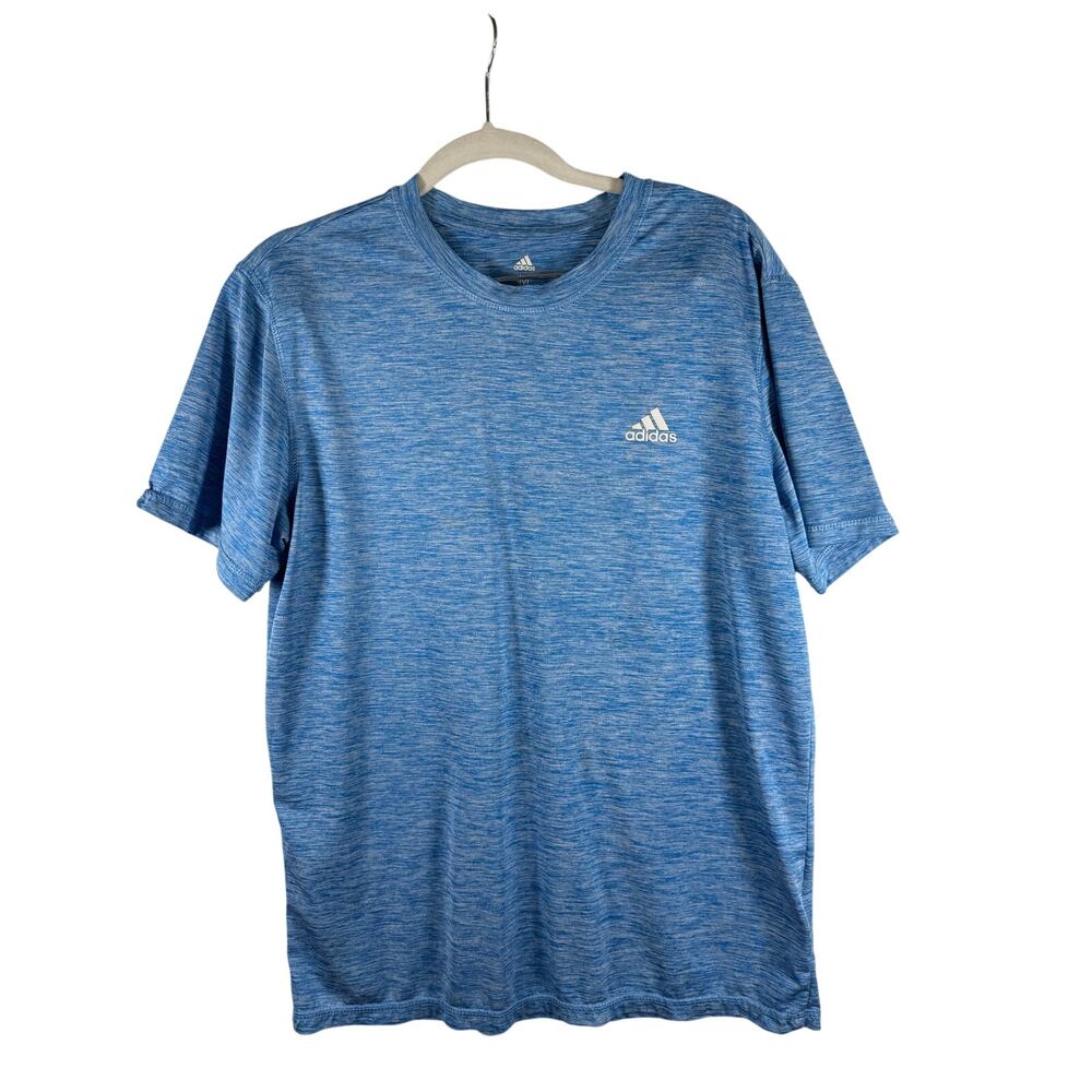 Adidas Golf Shirt Men's Medium Blue Short Sleeve